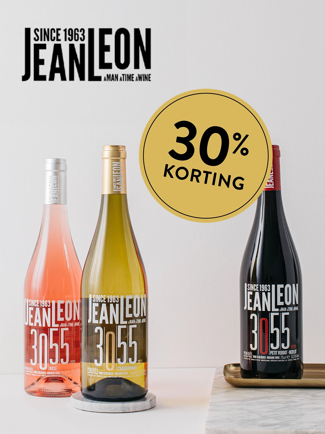 Jean Leon 3055 Chardonay, Rosé BIO, Merlot